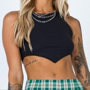 Black crop top